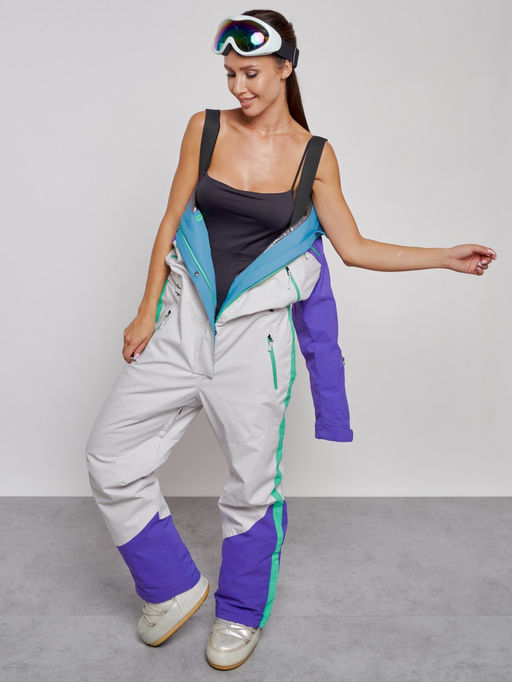 Горнолыжный комбинезон женский зимний темно-фиолетового цвета 2326TF - Chunmai фото 23