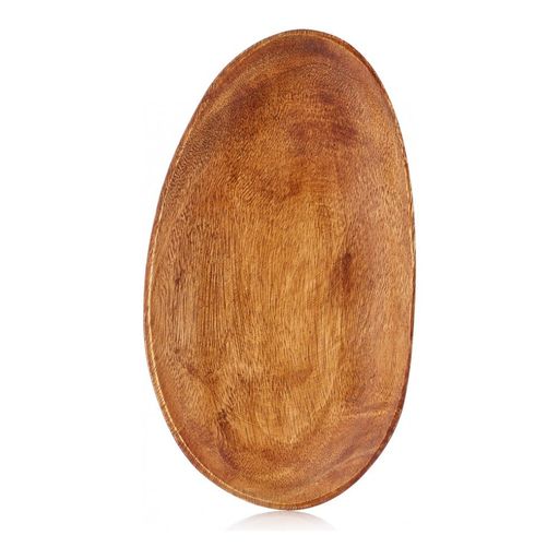 Блюдо сервировочное Walmer Organic 31x18 см, цвет темное дерево  фото 2