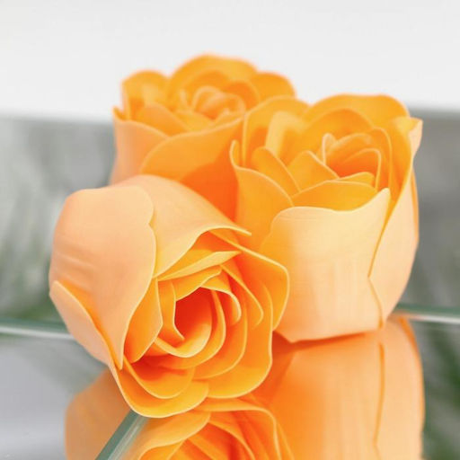 Мыльные розы, оранжевые, набор 3 шт. - SB BEAUTY фото 4