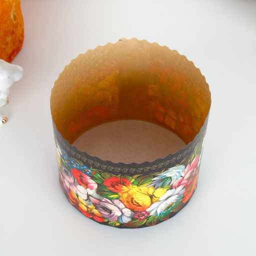 Цена за 20 шт. Форма бумажная для кулича Жостово 134 х 100 мм - Simaland фото 9