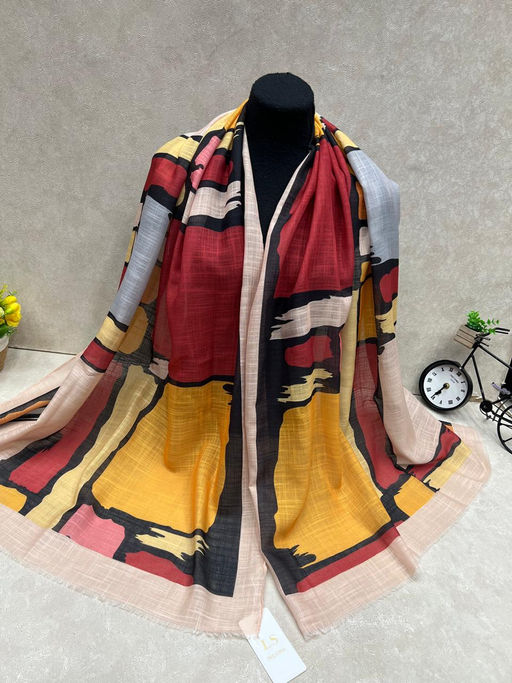 Легкий платок на голову и шею, мультицвет