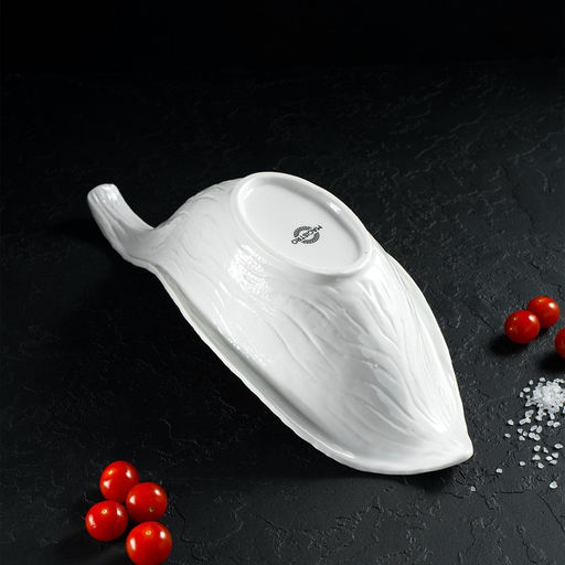 Салатник Magistro «Бланш», 38×15.5 см, фарфор, белый