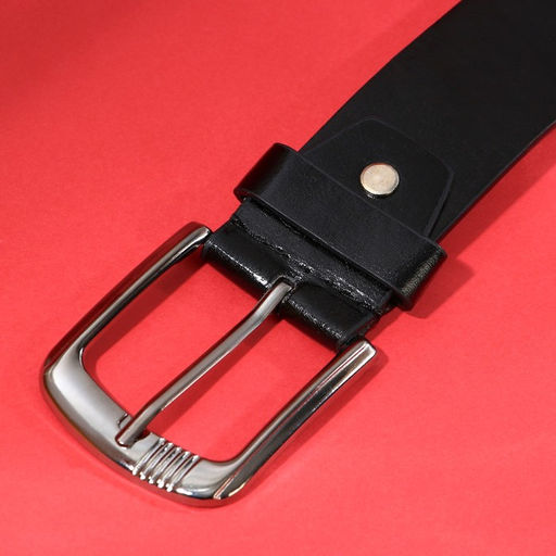 Мужской ремень Пизд*лин УЛЬТРА, кожзам, цвет чёрный - Simaland фото 3