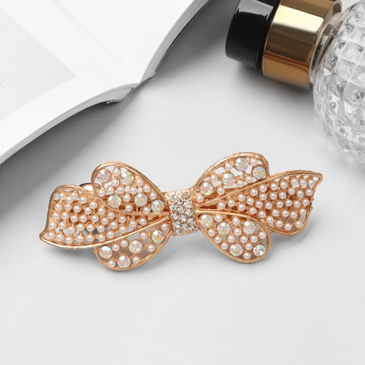 Заколка - автомат для волос «Элси», бант, 9.5 см