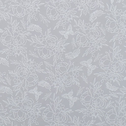 Плёнка для цветов упаковочная матовая «Контурные цветы» 0.7 х 8 м, 40 мкм