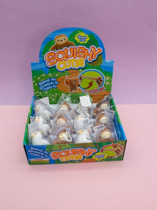 Брелок мялка - антистресс Pretty aminals, шоубокс 12 шт.