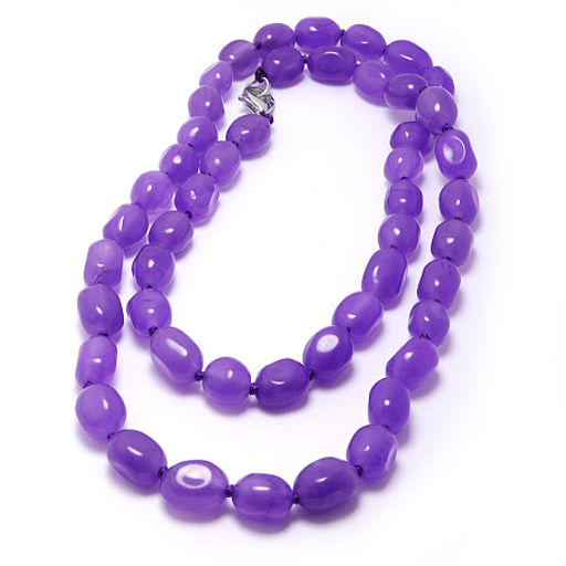Бусы из камня Аметистовый агат привлекает дары Вселенной, исполняет желания