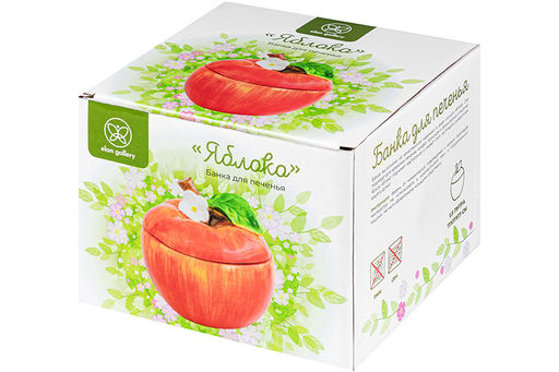 Банка д/печенья 1,5 л 17*17*17 см "Яблоко"