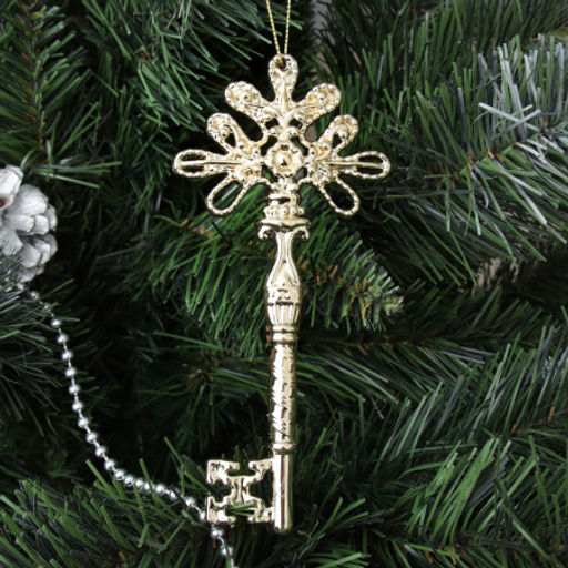 Новогоднее украшение Ключ 15.2*7.2*0.5 см / LF-7529G/S /уп 1000/ - Галеонтрейд фото 2