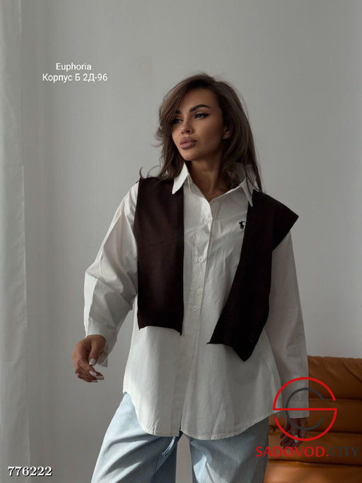 Рубашка женская классическая - Bruno фото 3