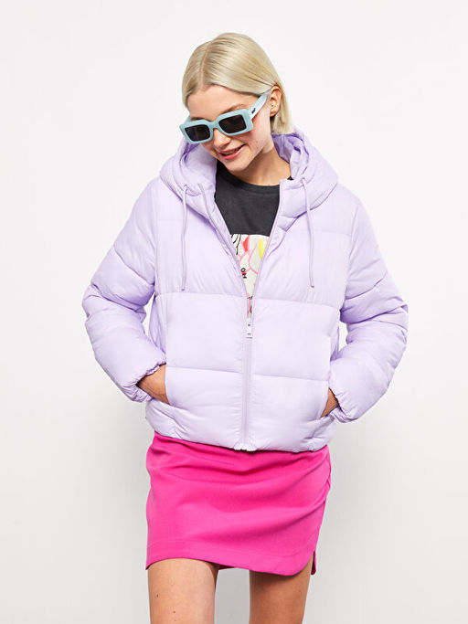 Kap??onlu D?z Uzun Kollu Kad?n ?i?me Mont - Waikiki фото 2