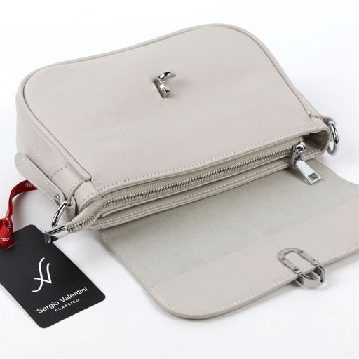 Женская кожаная сумка Sergio Valentini SV-K-045-106 Лайт Грей