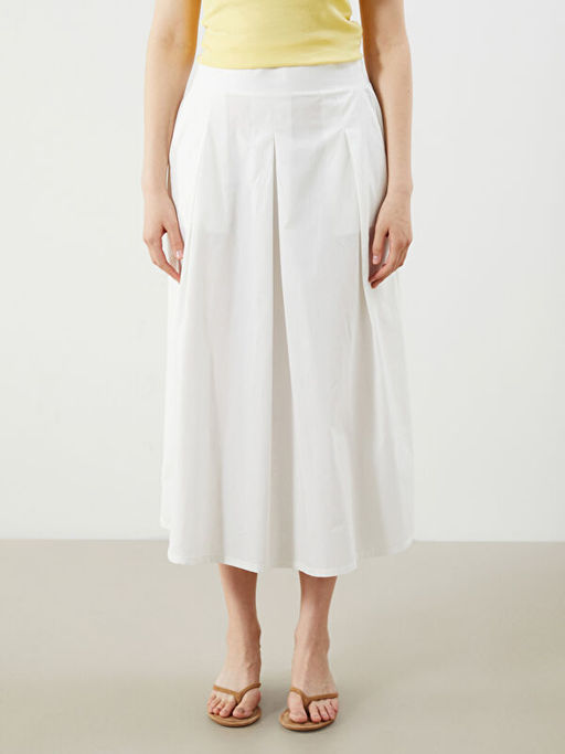 Beli Lastikli Pileli Etek