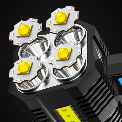 Фонарь прожекторный аккумуляторный, 10 Вт, 3500 мАч, XPE + COB, 350 лм, USB, 15 х 6 см - Simaland фото 3