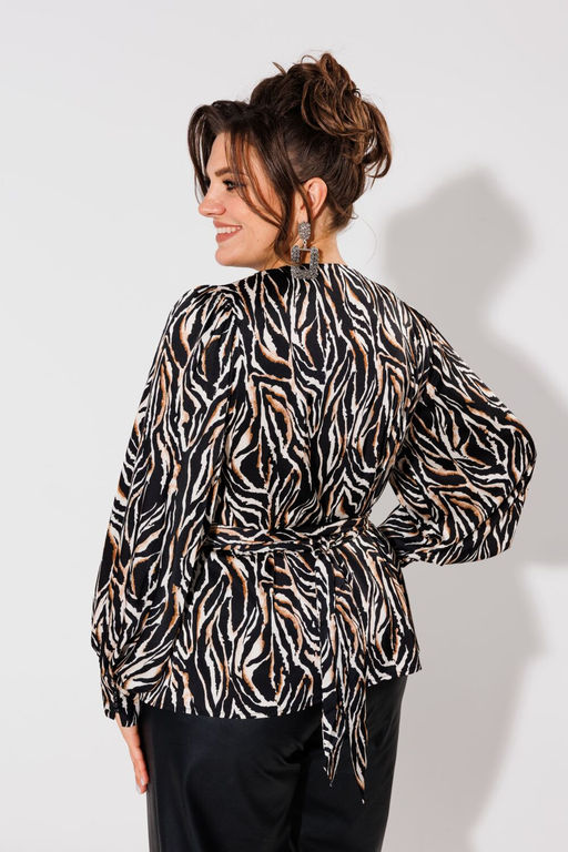Блуза ANELLI 1735 африканская зебра  фото 3