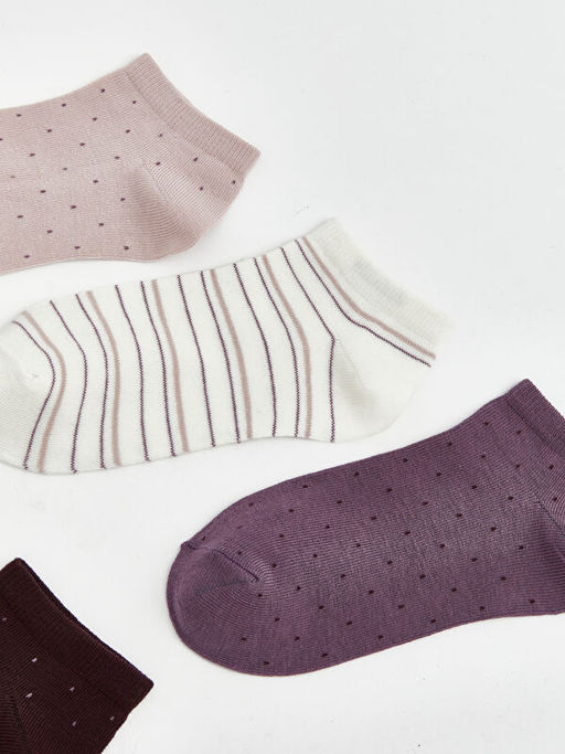 Desenli Kad?n Patik ?orap 5li