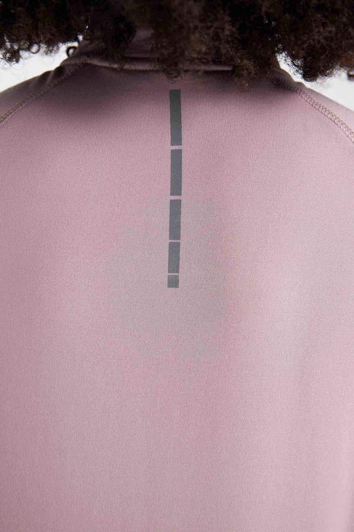 DeFactoFit Футболка с длинным рукавом и воротником стандартной посадки с принтом  фото 5