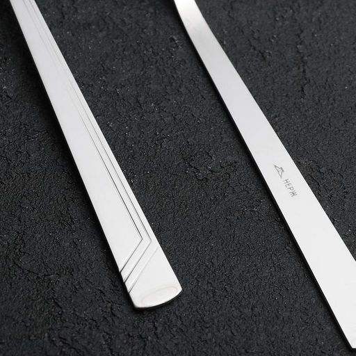 Цена за 6 шт. Вилка столовая «Аппетит», длина 20 см, толщина 2 мм, нержавеющая сталь, серебристая