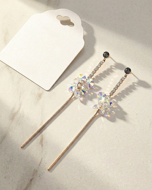 Серьги с кристаллами Swarovski