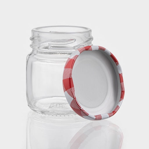 Цена за 2 шт. Банка для хранения сыпучих «Домашний очаг», 50 мл, 5×5.5 см, с металлической крышкой, стекло