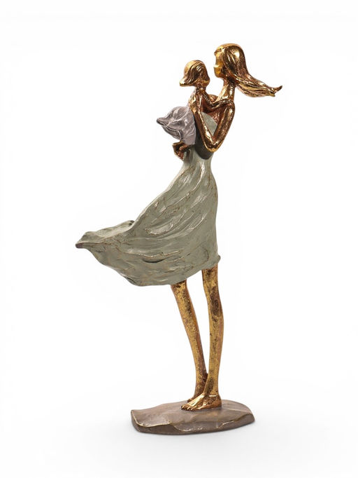 Фигурка декоративная «Мама с дочкой на руках», 20×8×31 см