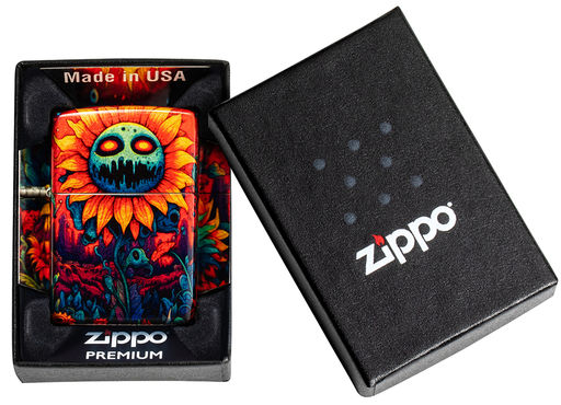 Зажигалка ZIPPO Зловещий подсолнух | Spooky Sunflower 46267
