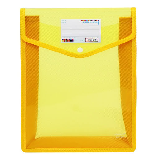 Папка-конверт на кнопке А4, 500 мкр, с расширением, вертикальная, карман для визиток, МИКС - Simaland фото 11