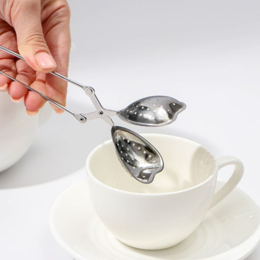 Цена за 2 шт. Ситечко для чая Доляна «Сердце», 15.5 см, нержавеющая сталь, серебристое