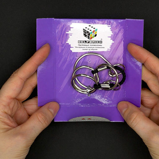 DELFBRICK DLM-37 Головоломка металлическая 1 шт Канат 5 элемент