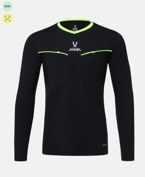 Лонгслив судейский Jogel DIVISION PerFormDRY Referee LS Tee 2.0, черный 99  фото 3