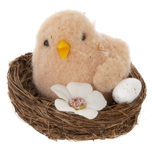 Изделие декоративное "Гнездо пасхальное", L8 W8 H6,5 см, 2в.