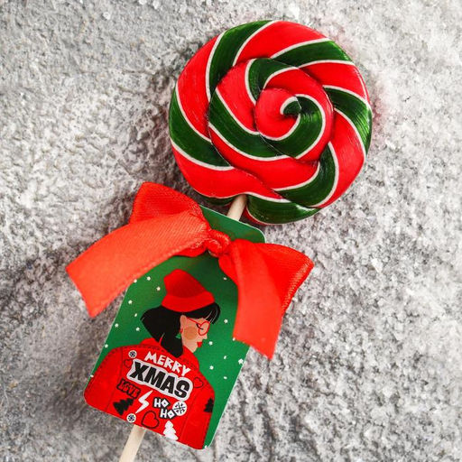 Цена за 2 шт. Леденец на палочке Merry Xmas, со вкусом вишни, 15 г