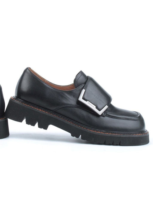 03-DYX02-2 BLACK Полуботинки женские (натуральная кожа)