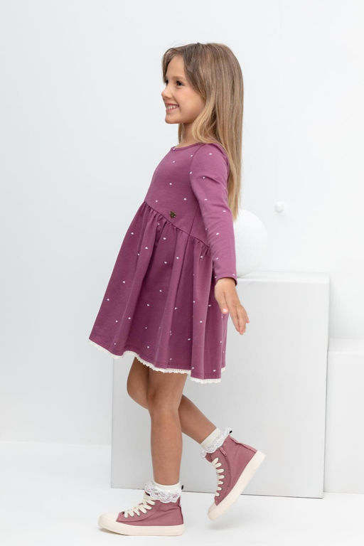 КР 5720/амарант,сердечки к431 платье для дев