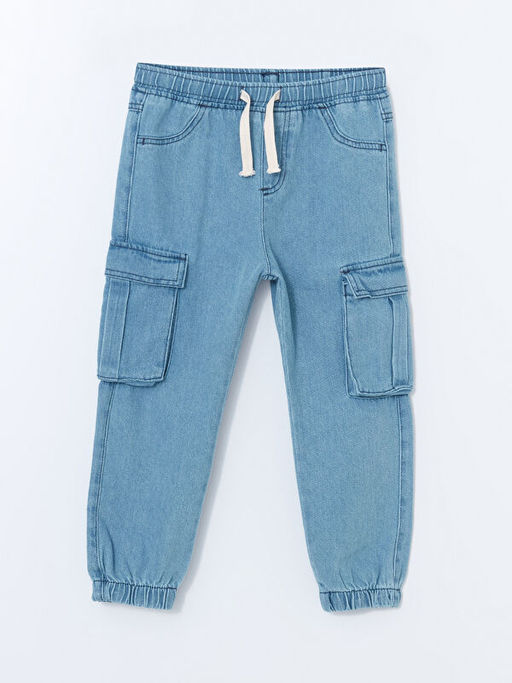 Beli Lastikli Erkek ?ocuk Jean Pantolon