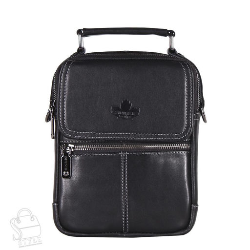 Сумка мужская кожаная 22663Z black Zinimxs  в Новосибирске