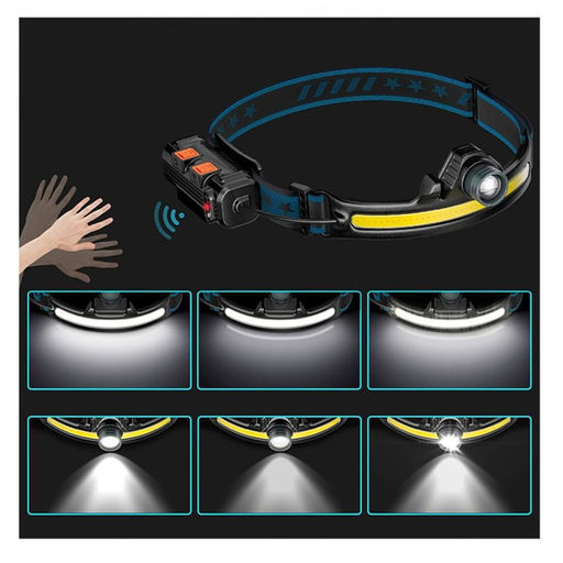 Фонарь налобный аккумуляторный, 15 Вт, 2000 мАч, COB, XPE, 6 режимов, индикатор заряда, USB - Simaland фото 3