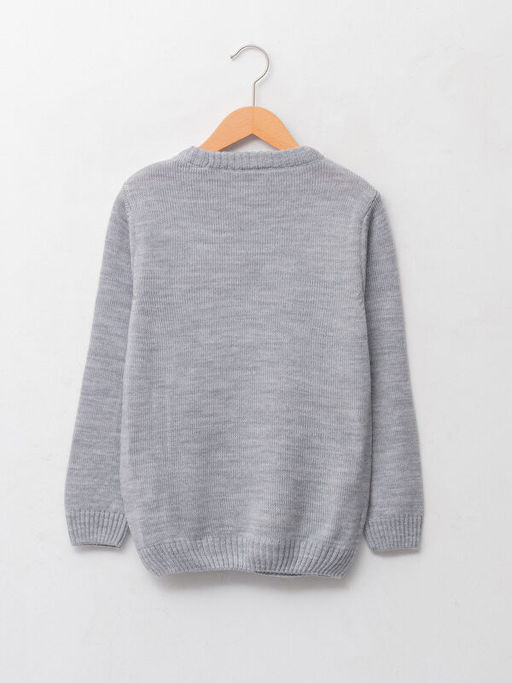 Bisiklet Yaka Y?lba?? Temal? Uzun Kollu Erkek ?ocuk Triko Kazak - Waikiki фото 2