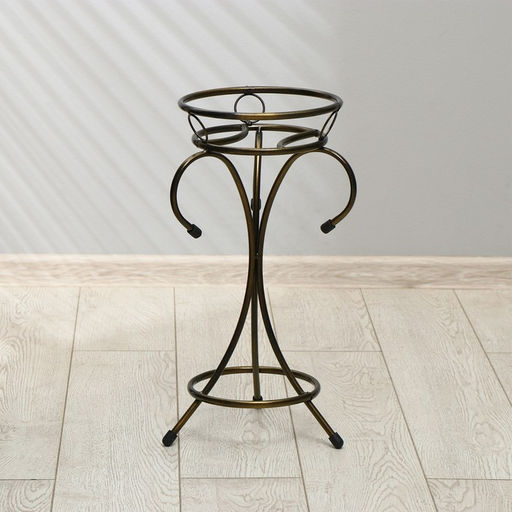 Подставка для цветов, напольная, на 1 горшок, d = 17 см, бронзовая, «Пикассо»