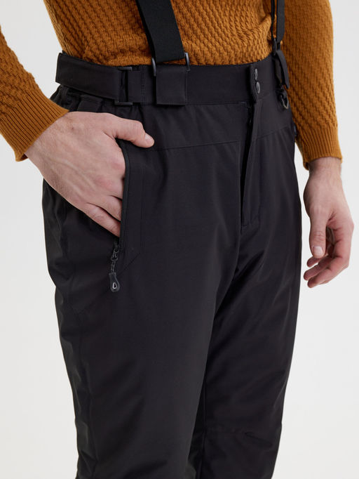 Полукомбинезон утепленный мужской зимний горнолыжный черного цвета 2405Ch - Mtforce фото 13