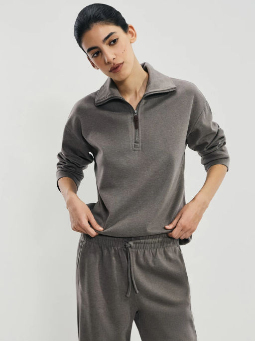 Джемпер на молнии с отложным воротником / Zarina