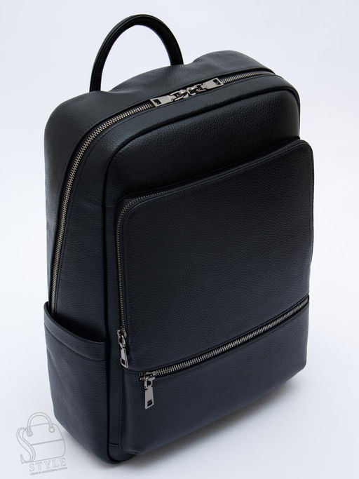 Рюкзак мужской кожаный  131419-161H black Heanbag
