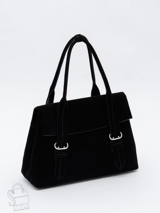 Сумка женская кожаная 1092M black Polina&Eiterou