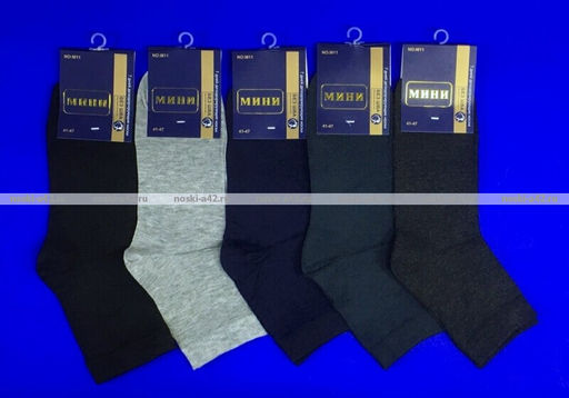 Цена за 10 пар. МИНИ носки мужские укороченные дезодорирующие арт. М 15 (М 02, М 11, М 01) АССОРТИ 41-47 (фактически 41-44) - Weiwei фото 2