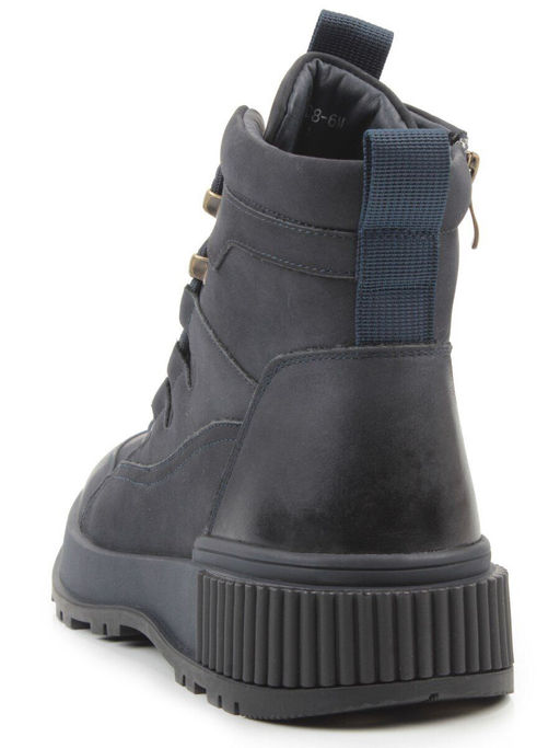 05-AW1008-6M DK. BLUE Ботинки зимние мужские (натуральная кожа, натуральный мех) - Фабричный китай фото 7
