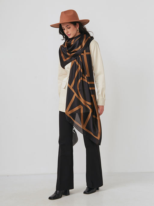 Большой, мягкий, тонкий и очень нежный двусторонний палантин - Tantino фото 5