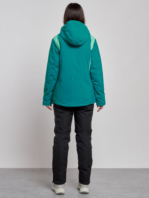 Горнолыжный костюм женский зимний темно-зеленого цвета 02305TZ - Chunmai фото 4