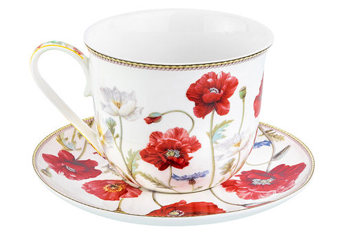 Чайн. пара 2 пр. 450 мл 14*11*8,5 см Маки NEW BONE CHINA - Elan gallery фото 16