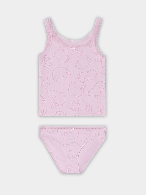 КОМПЛЕКТ ДЛЯ ДЕВОЧЕК (МАЙКА, ТРУСЫ)