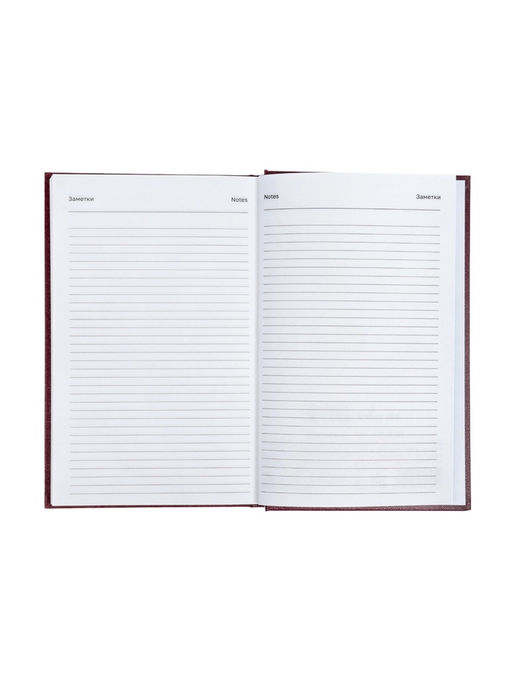 Ежедневник датированный Calligrata, А5, 2026, твёрдая обложка из бумвинила, 168 листов, бордовый